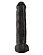 Чёрный фаллоимитатор-гигант 15  Cock with Balls - 40,6 см.