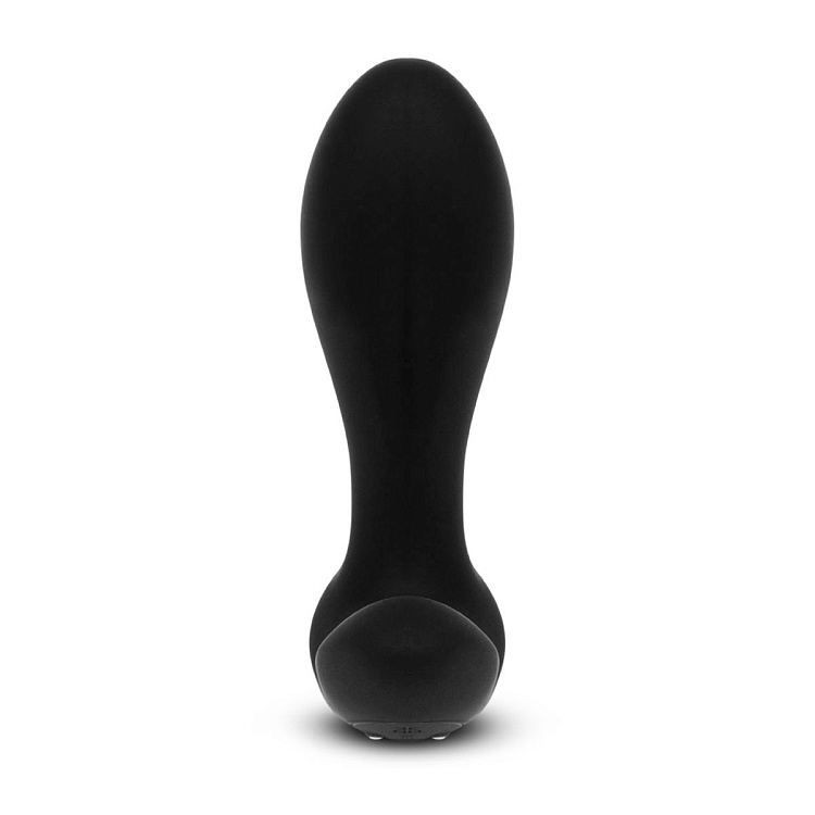 Черный анальный стимулятор с расширением и вибрацией Expand Plug - 10,5 см.