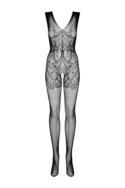 Эффектный женский комбинезон с интимным доступом