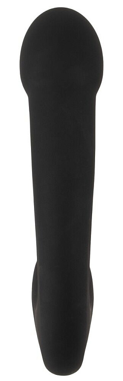 Черный силиконовый вибратор G   P-Spot Vibrator - 16,8 см.