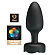 Черная анальная вибропробка с подсветкой Varian - 10,8 см.