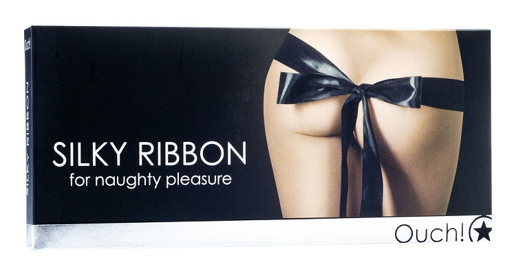 Чёрная атласная лента для ролевых игр