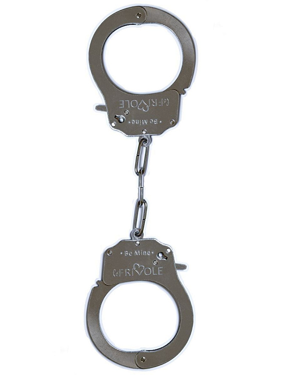 Металлические наручники Be Mine с парой ключей