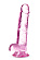 Розовый фаллоимитатор 7 Inch Crystalline Dildo - 17,7 см.