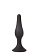 Чёрная анальная втулка Sex Expert - 10 см.