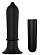 Черный вибромассажер для анальной стимуляции TORPEDO PLUG - 11,2 см.