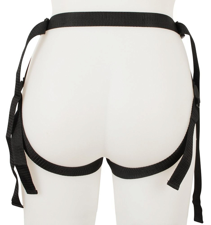 Черный вибрострапон с пультом ДУ RC Vibrating Strap-On - 13 см.