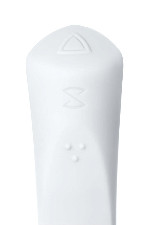 Белый гибкий водонепроницаемый вибратор Sirens Venus - 22 см.