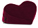 Малая бордовая подушка-сердце для любви Liberator Heart Wedge