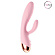 Розовый вибратор-кролик с функцией нагрева