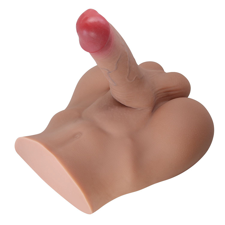 Мужской полуторс Rhyne с членом и анальным тоннелем