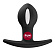 Черная анальная пробка B Ball Uno - 7,3 см.