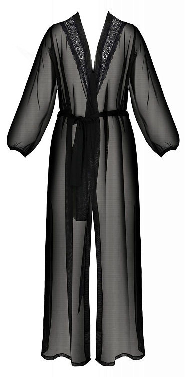 Роскошный длинный пеньюар Zinnia