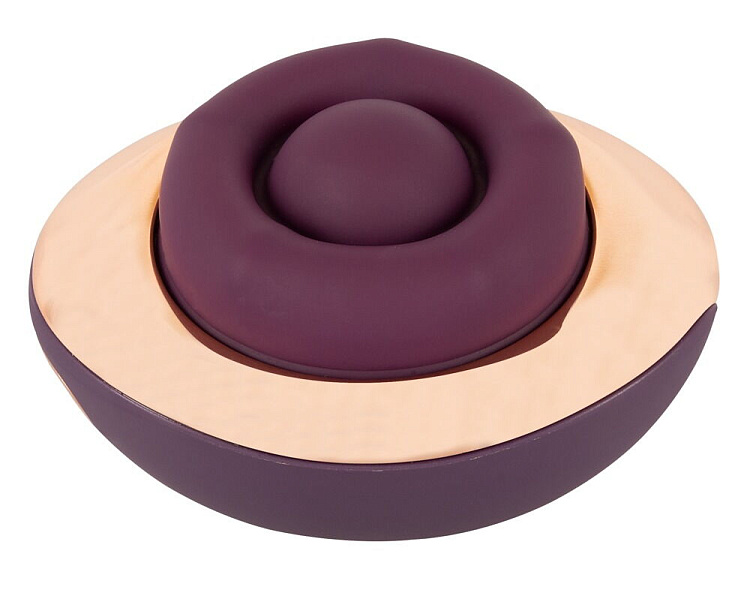 Фиолетовый вращающийся массажёр для вульвы Rotating Vulva Massager